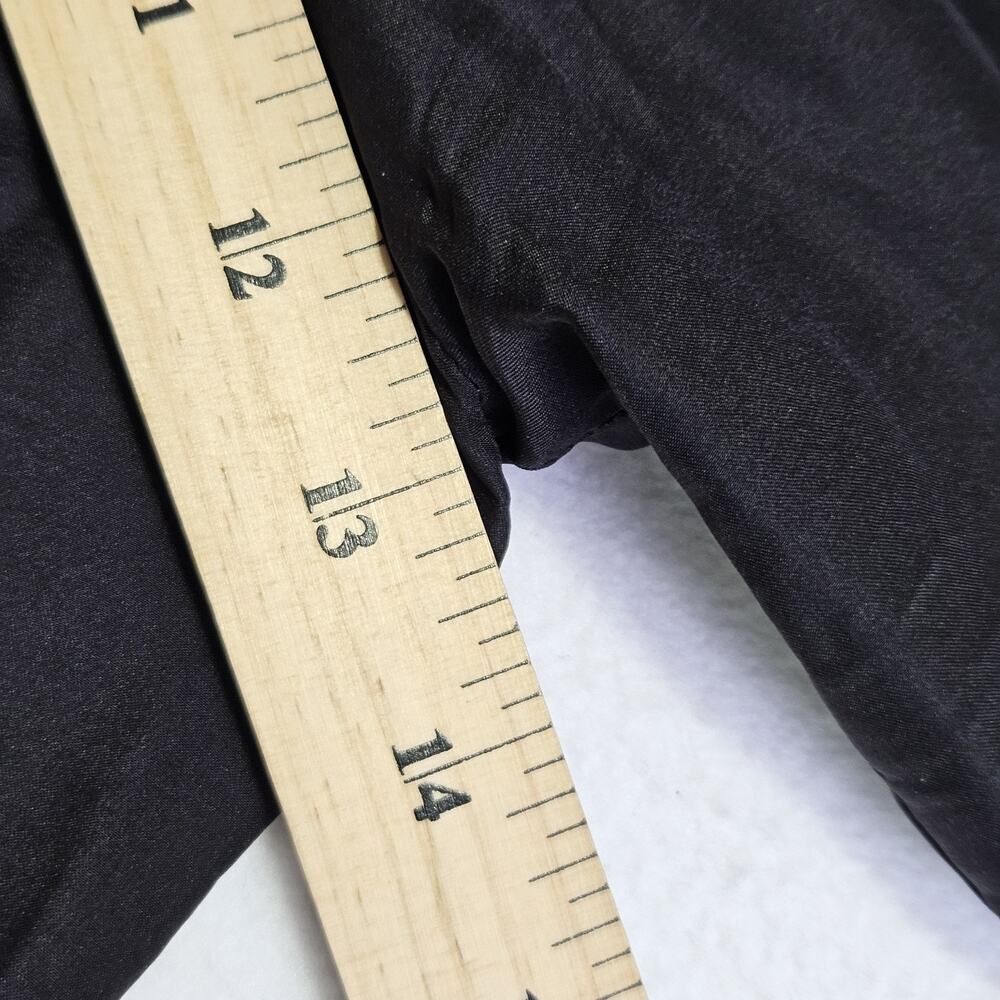 Line & Dot 100% Silk Wide Leg Pant Women M Revolve Minimal Quiet Luxury Black - Picture 14 of 16